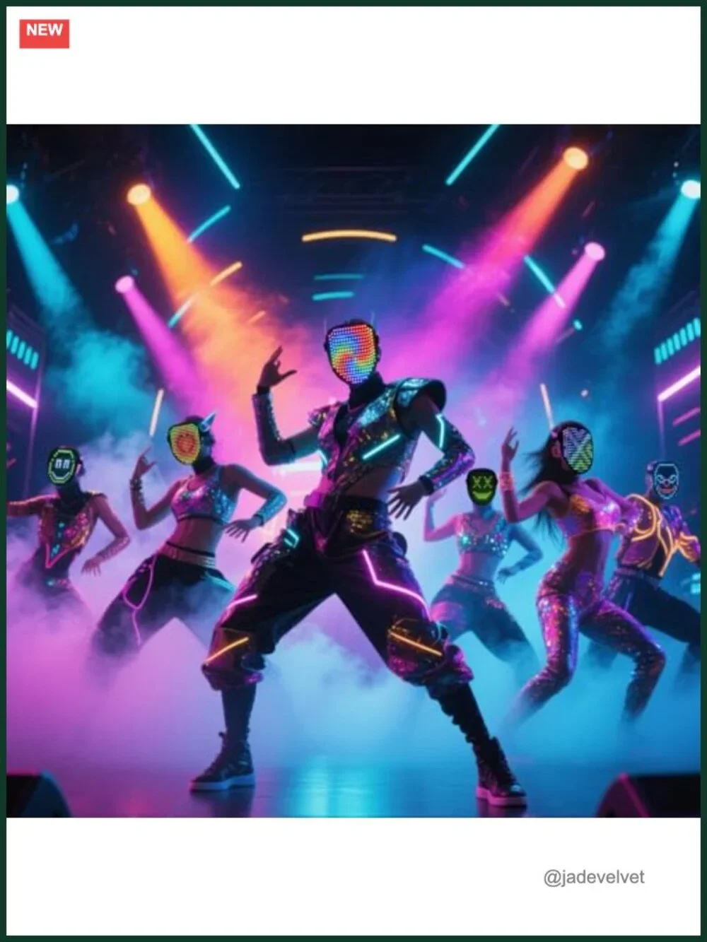 LED Mask with Gesture Control – 25 Graphics & 50 Patterns, Rechargeable,